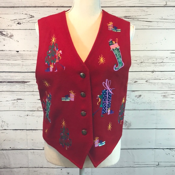 Karen Scott Jackets & Blazers - Christmas Vest